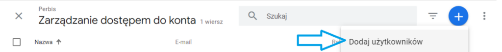google analytics nowy użytkownik