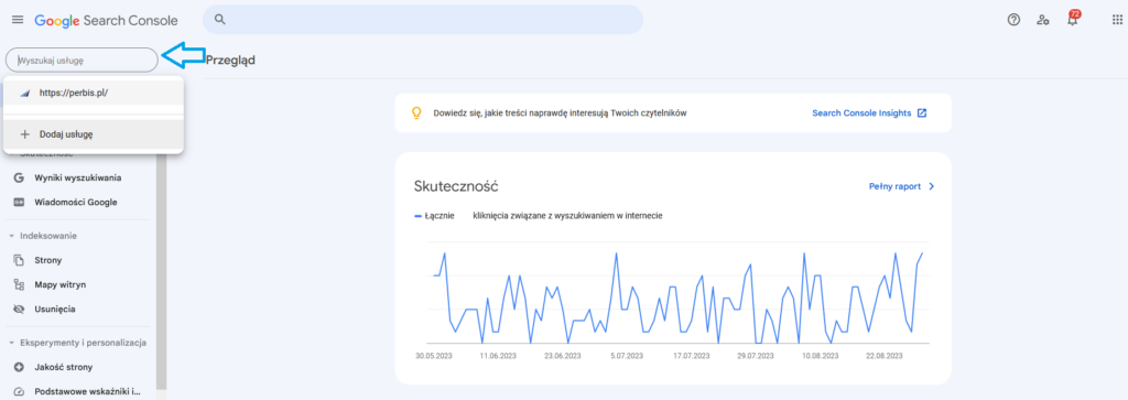 Usługa Google Search Console